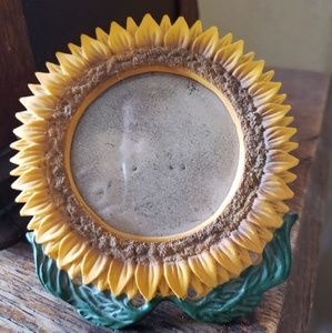 Small Desktop Tabletop Sunflower Picture Frame